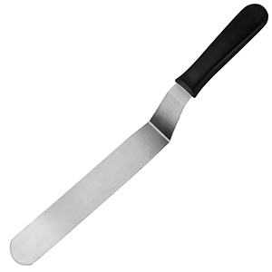 Лопатка изогнутая «Проотель»; сталь нержавеющая,пластик; длина=430/295, ширина=40 мм; металлический,цвет: черный