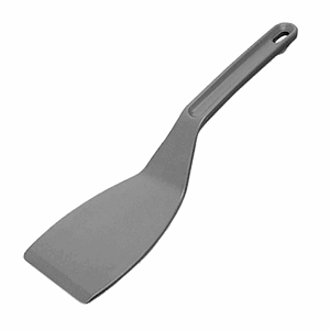 Лопатка кухонная «Экзогласс»; пластик; длина=30/13, ширина=9 см.; серый