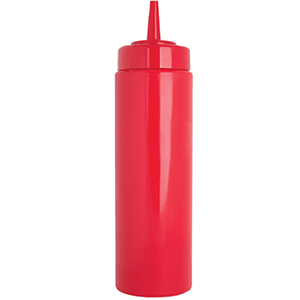 Емкость для соусов;  пластик;  230мл;  D=50,H=175мм;  красный