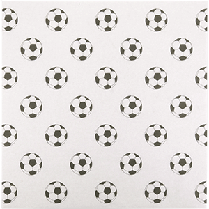Бумага для подачи «Футбольный мяч» [1000 шт]  L=30.5,B=30.5см  белый Fab up