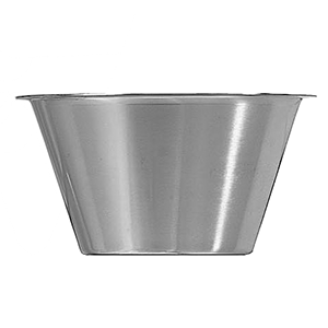 Миска; сталь нержавеющая; 100 мл; диаметр=82, высота=35 мм; металлический
