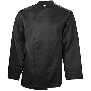 Куртка двубортная 50-52размер; твил; цвет: черный