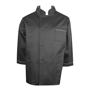 Куртка двубортная 42-44размер ; твил; цвет: черный
