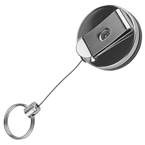 Крепеж для ключей на ремень; шнур-65 см. (2 штуки); сталь нержавеющая; диаметр=4, высота=2 см.