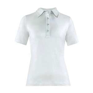 Рубашка поло женская,размер S; хлопок,эластан; белый