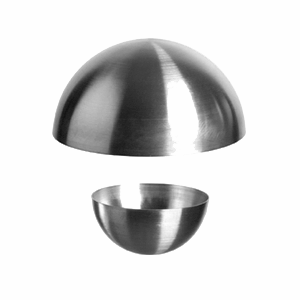 Форма кондитерская «Полусфера»; сталь нержавеющая; 1, 5л; D=18, H=10см; металлический