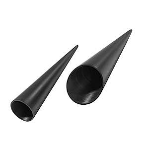 Форма кондитерская «Конус»[12шт]; пластик; D=35, H=140мм; черный