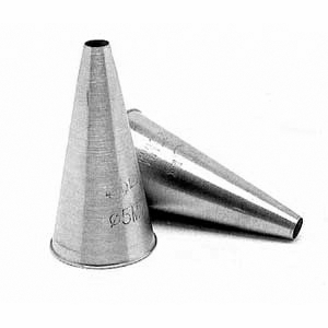 Насадка кондитерская[2шт]; сталь нержавеющая; D=4, L=120, B=60мм; металлический
