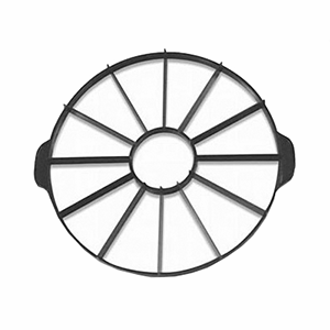 Делитель для торта 14 кусков; пластик; D=260, H=25, L=330мм; желт.