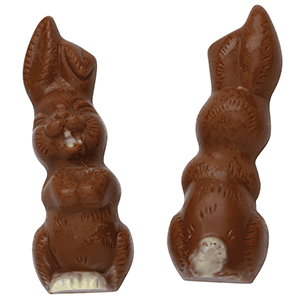 Форма для шоколада «Улыбающийся кролик»; поликарбонат; H=4,L=12,B=4.3см
