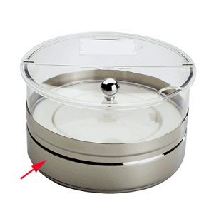 Чаша для емкости фуршетной «Топ фреш» арт.11817; поликарбонат; D=22, H=8см; прозрачный