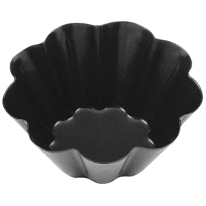 Форма для выпечки бриошей; сталь, антипригарное покрытие ; D=6см; черный