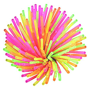 Трубочки цветные «Фло» (500 штук); диаметр=6, длина=210 мм