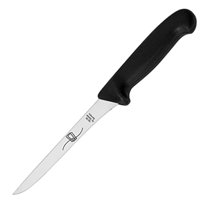 Нож для удаления костей; пластик, сталь нержавеющая; высота=1, длина=39, ширина=8 см.; цвет: черный,металлический