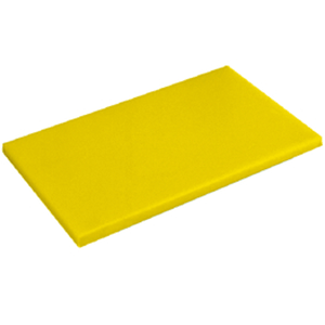 Доска разделочная; пластик; высота=2, длина=60, ширина=40 см.; желтый