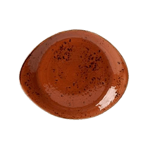 Тарелка мелкая «Крафт»; материал: фарфор; диаметр=25.5 см.; терракот
