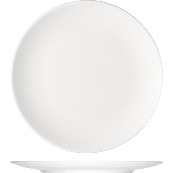 Тарелка мелкая «Опшенс»; материал: фарфор; диаметр=32, высота=7.5 см.; белый