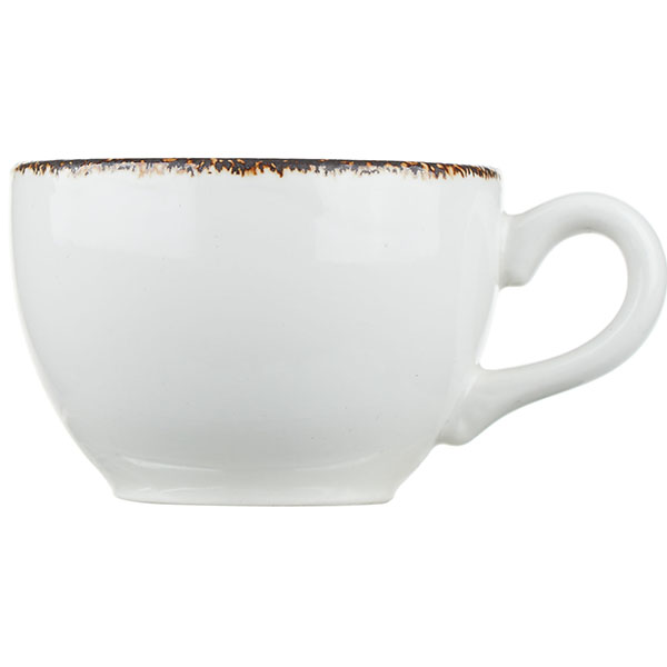 Чашка кофейная «Браун дэппл»; фарфор; 85мл; белый, коричневый 