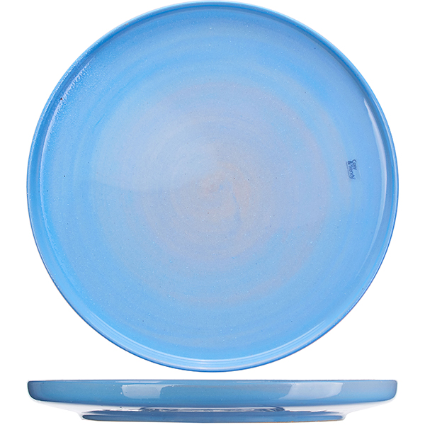 Тарелка «Дестино Блю»; керамика; D=25см; голубой