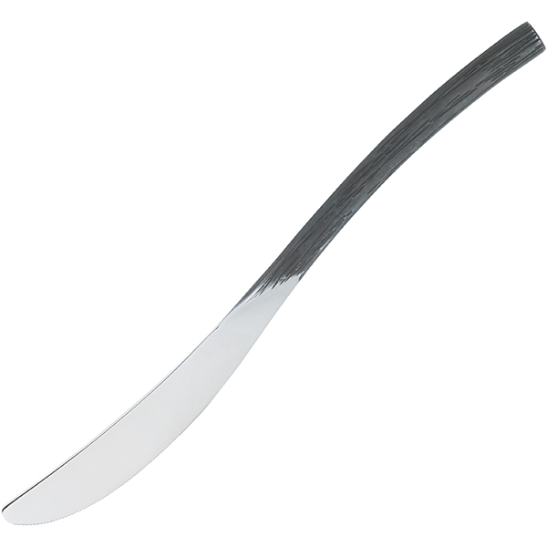 Нож столовый; сталь нержавейка; L=235мм; металлический ,черный