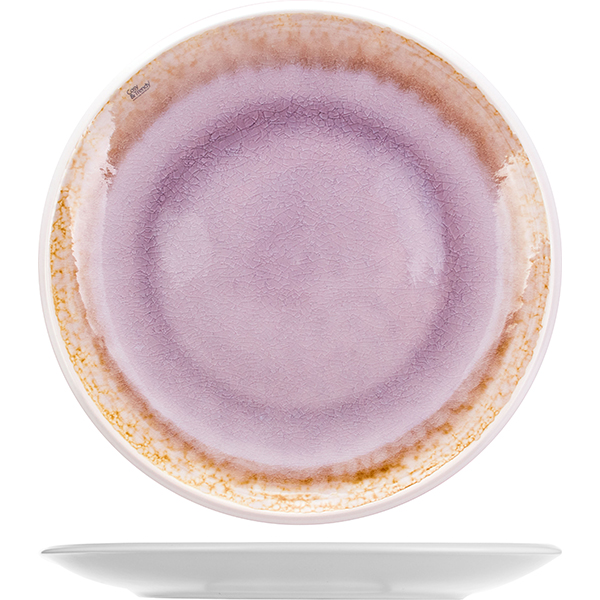 Тарелка «Самира»; керамика; D=27см; фиолетовый