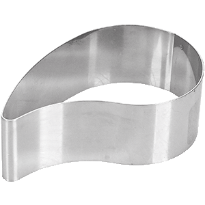 Форма кондитерская «Капля» [6шт]; сталь; D=9,H=3см; металлический 