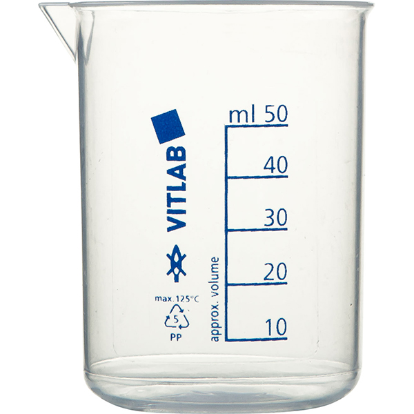 Мерный стакан; пластик; 0.05л; прозрачное