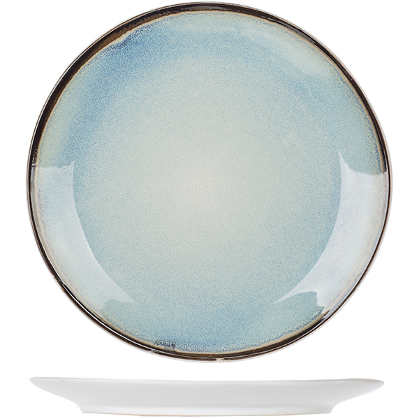 Тарелка «Фез Блю»; керамика; D=22.5см; голубой