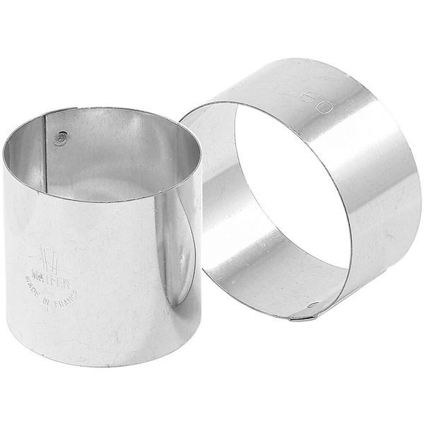Кольцо кондитерское [4шт]; сталь нержавейка; D=5,H=6см