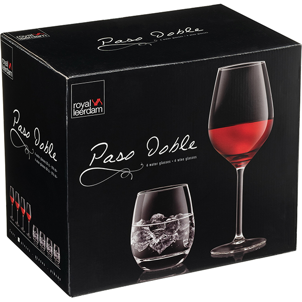 Фужеры д/вина и виски «Paso Doble» 500/330мл [8шт]; стекло