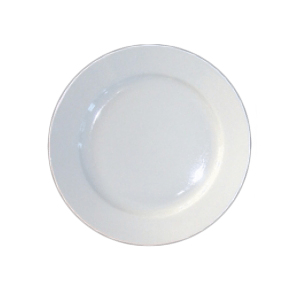 Блюдо круглое ровный край; материал: фарфор; диаметр=300, высота=37 мм; белый