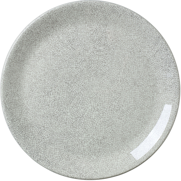 Тарелка  мелкая «Инк Грэй»; фарфор; D=30см; белый,белый
