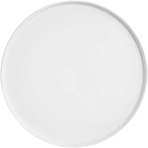 Блюдо круглое «Меккано»; фарфор; D=310,H=21мм; белый