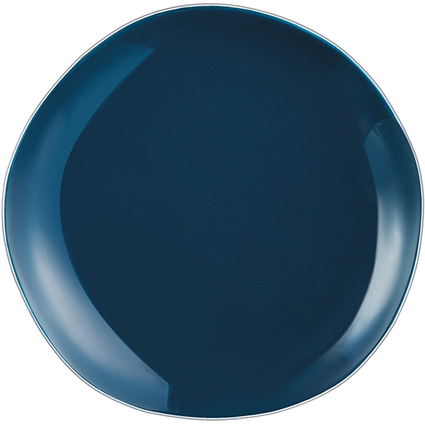 Тарелка мелкая; D=25.5см; синий