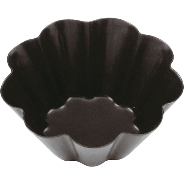 Форма для выпечки бриошей; сталь, антипригарное покрытие ; D=6см; черный