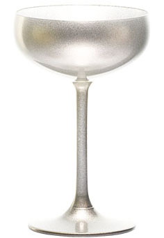 Шампанское-блюдце «Олимпик»; хрустальное стекло; 230мл; D=95,H=147мм; серебряный 