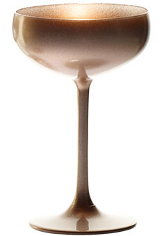 Шампанское-блюдце «Олимпик»; хрустальное стекло; 230мл; D=95,H=147мм; бронз.