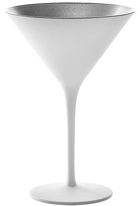 Коктейльная рюмка «Олимпик»; хрустальное стекло; 240мл; D=116,H=172мм; белый, серебряный 