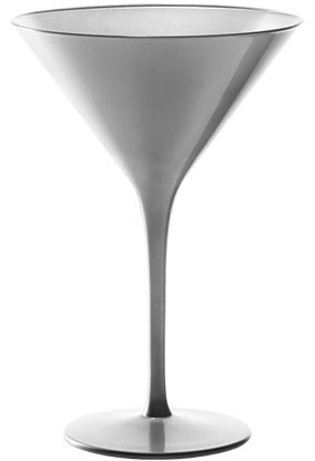Коктейльная рюмка «Олимпик»; хрустальное стекло; 240мл; D=116,H=172мм; серебряный 