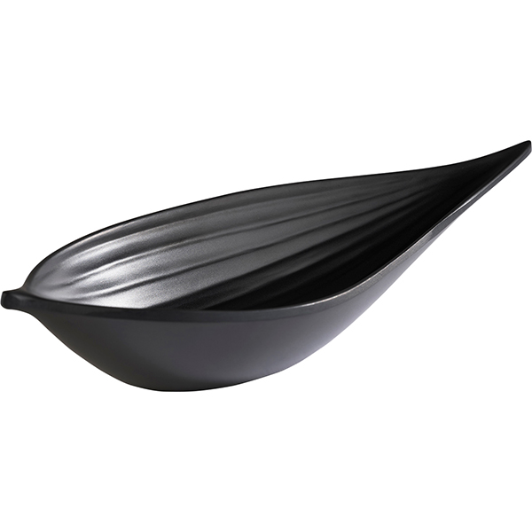 Салатник для комплимента «Мини Лиф»; пластик; 50мл; H=3,L=14.5,B=6см; черный