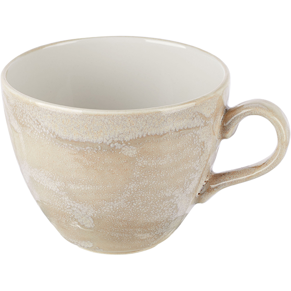 Чашка чайная «Революшн»; фарфор; 350мл; D=10,5см; бежевый цвет 