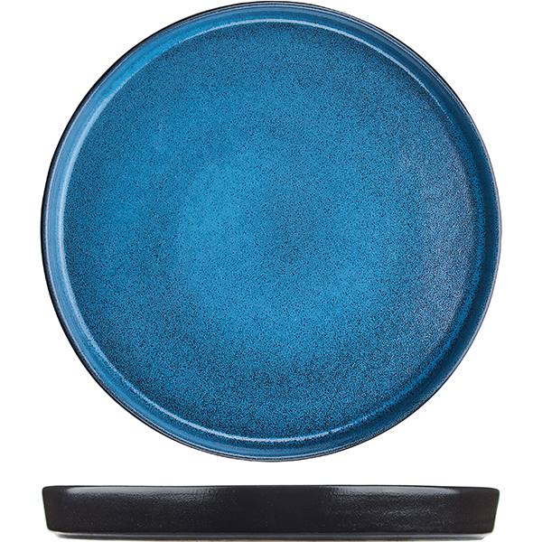 Блюдо «Млечный путь голубой»   фарфор   450мл Борисовская Керамика