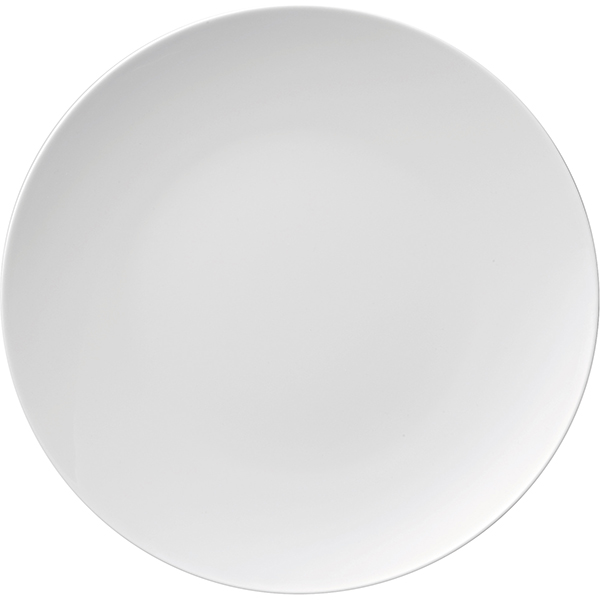 Тарелка мелкая;  фарфор;  D=28см;  белый