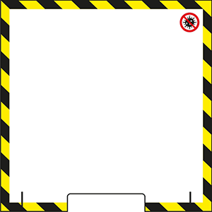 Защитный настольный экран для персонала сборный; пластик; ,L=60,B=60см; прозрачный