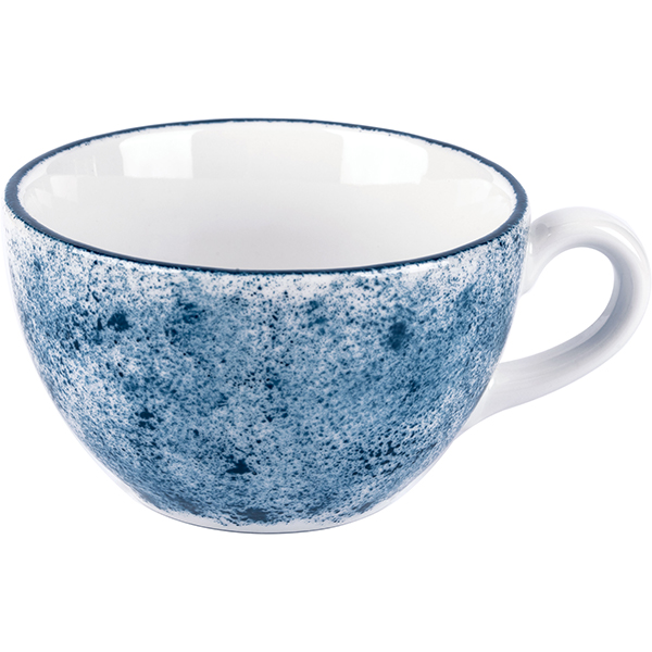 Чашка чайная «Аида»; фарфор; 280мл; белый, синий