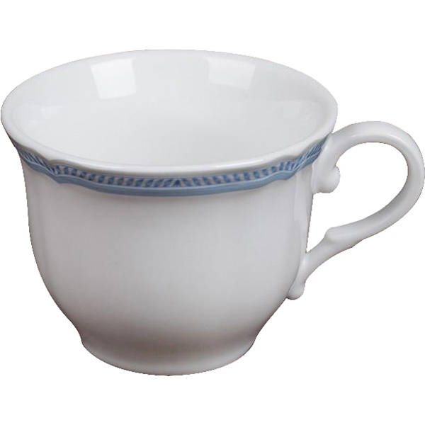 Чашка чайная «Опера Аида»; фарфор; 230мл; D=93,H=70мм; белый,голуб.