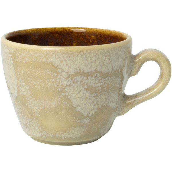 Чашка кофейная «Аврора Везувиус Амбер»; фарфор; 85мл; D=65мм; бежев.,амбер