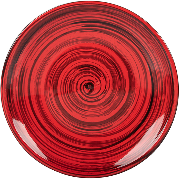 Тарелка мелкая; керамика; D=22,H=2см; красный