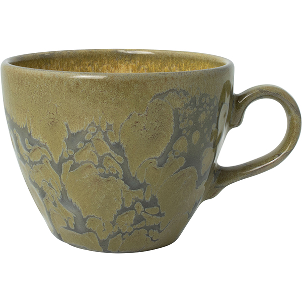 Чашка чайная «Аврора Революшн Гранит»; фарфор; 228мл; D=9см; коричнев.,бежев.