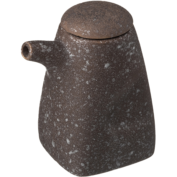 Соусник-бутылка «Кунстверк»; керамика; ,L=61,B=88мм; черный,матовый